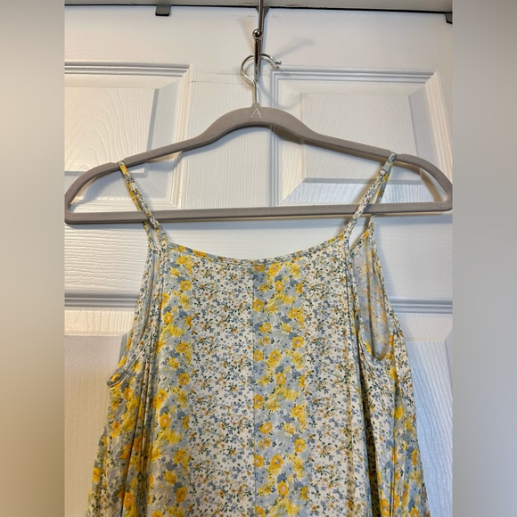 Wild Fable White, Blue & Yellow Floral Print Cami Dress - Picture 5 of 7